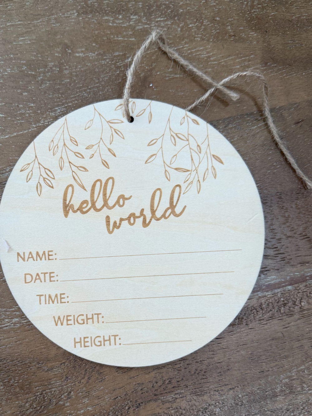 Birth Announcement Sign NWOT